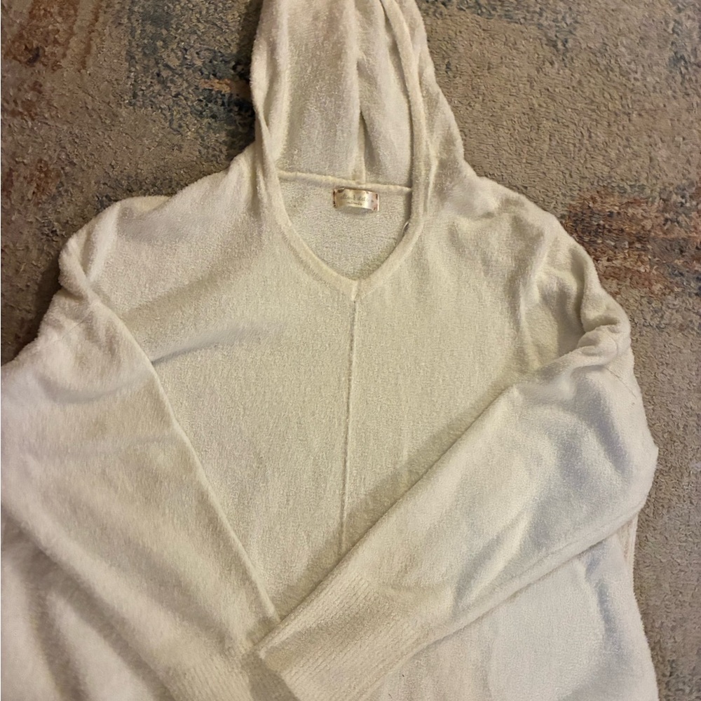 Altar’d State Cozy Oversized White Hooded Sweater Super Soft